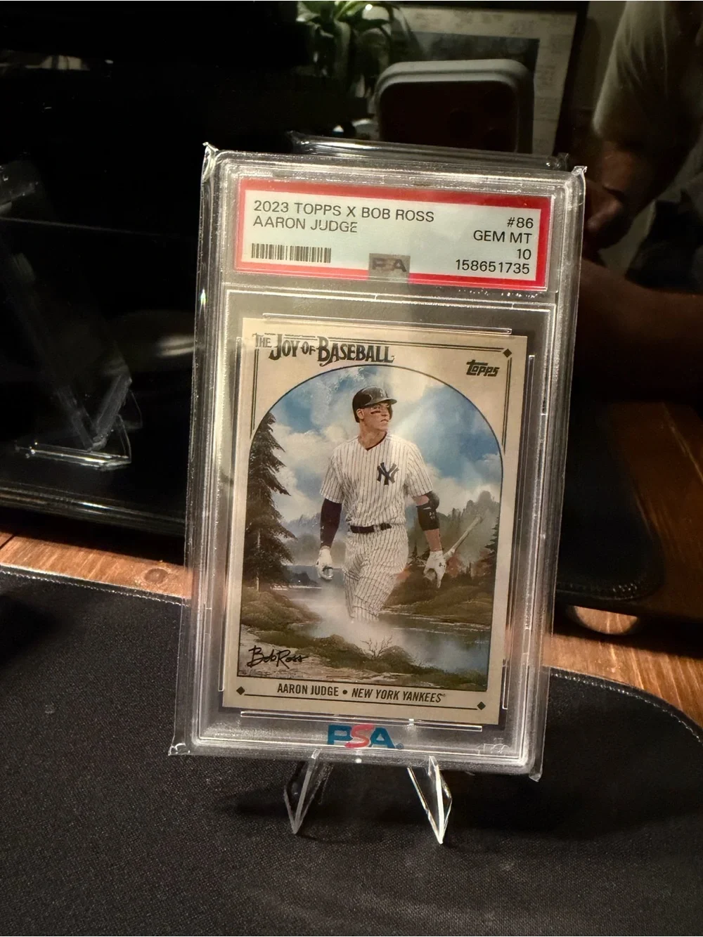 2023 Topps x Bob Ross Aaron Judge PSA 10 Joy of Baseball